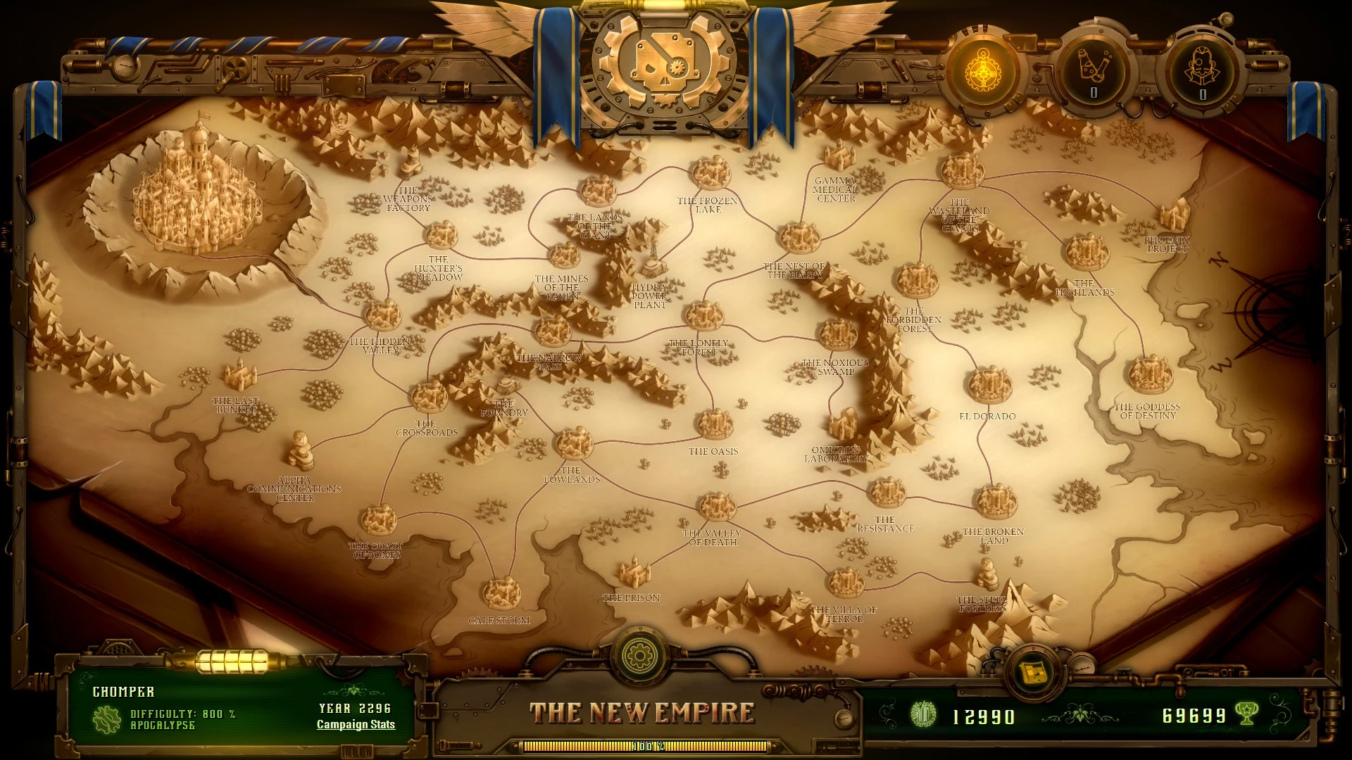 The full campaign map