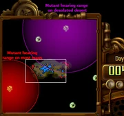 Approximate behemoth hearing range on normal and desert maps